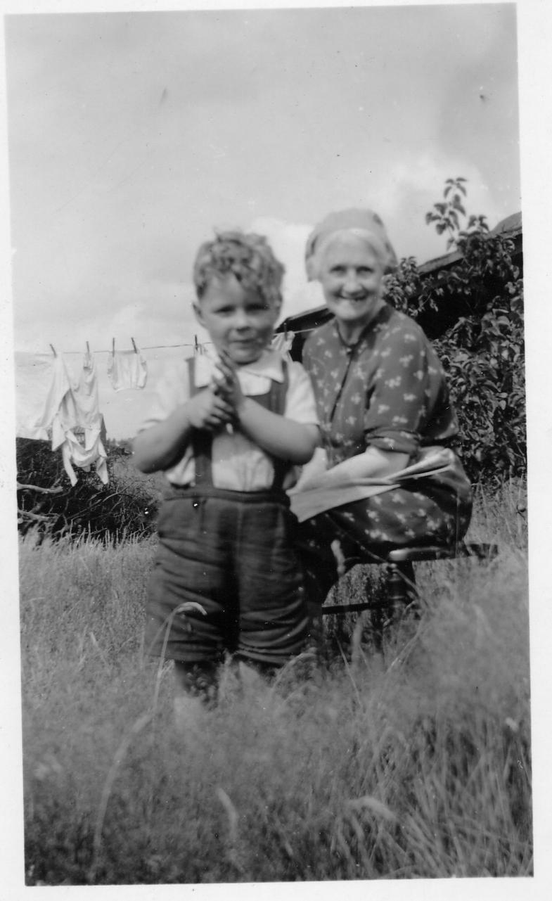 Alan with Grandma Norris 1948