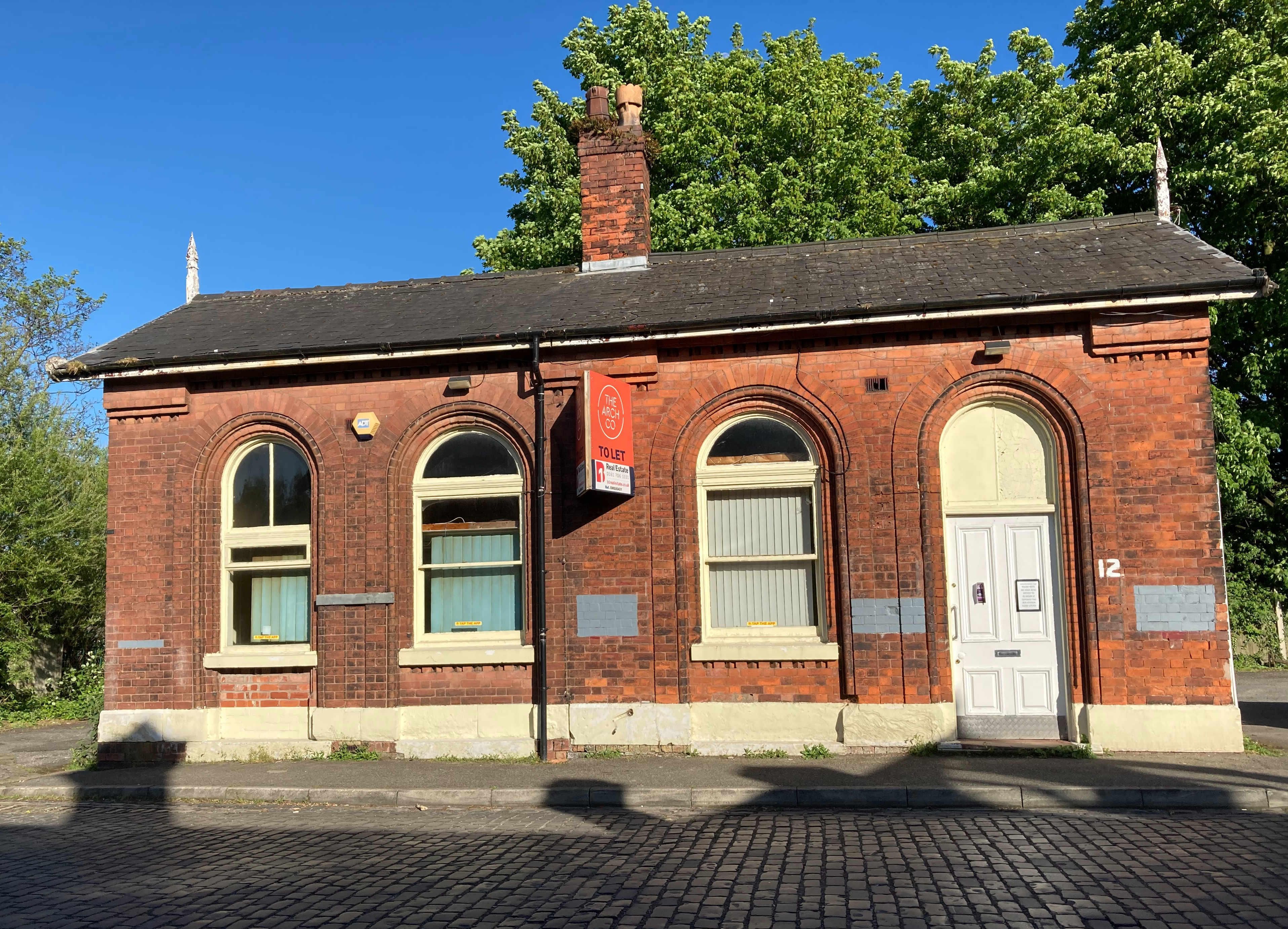 One of the former Ormskirk railway buildings